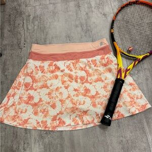 Prince Floral Pink & Coral Tennis Skirt